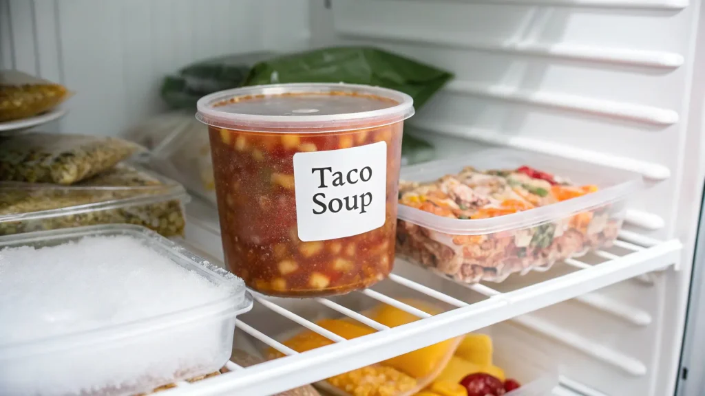 Taco Soup in the Freezer